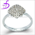 2014 wholesales white stone silver finger ring silver jewellery